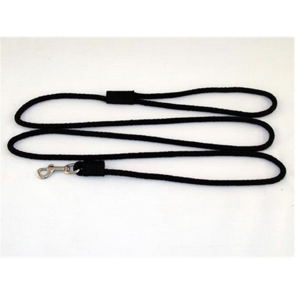 Soft Lines Soft Lines P10406BLACK Small Dog Snap Leash 0.25 In. Diameter By 6 Ft. - Black P10406BLACK